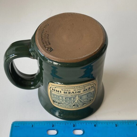 New River Inn Hand Thrown Deneen Pottery Stoneware Coffee Mug Cup Ft Lauderdale - Picture 11 of 11